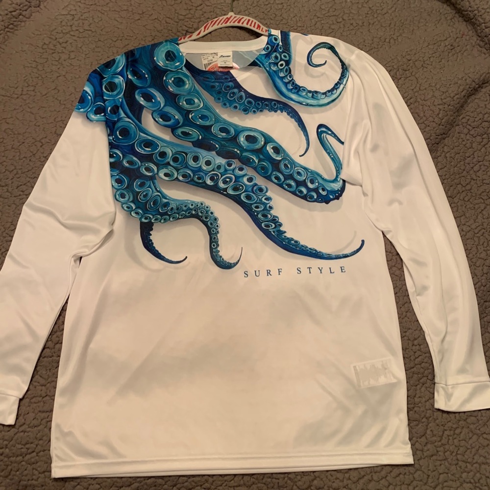 NWT Surf Style Sun Protecting Octopus Shirt